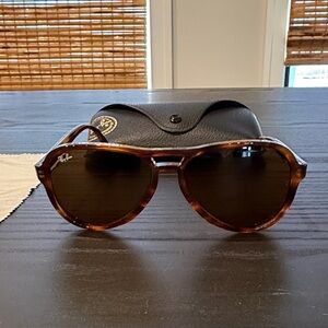 Ray-Ban Brown Aviator Sunglasses